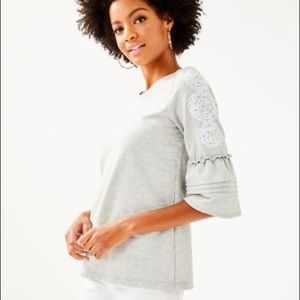 Lilly Pulitzer NWT FATIMA EMBELLISHED TOP XL